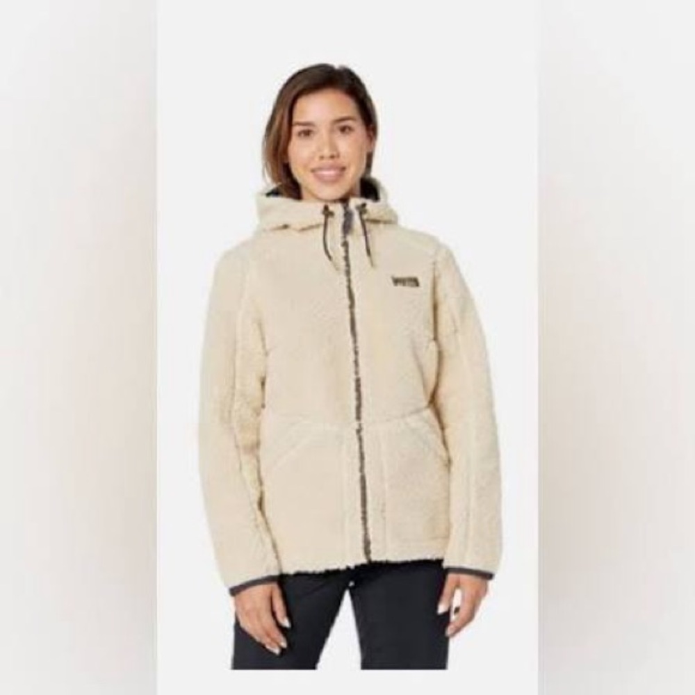 L.L. Bean Cream Teddy Jacket 
Ll bean mountain pile fleece coat